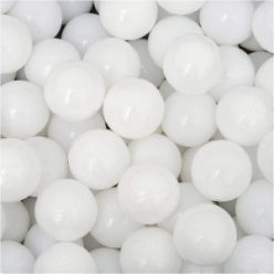   LittleTom 50 db 5,5 cm-es golyós készlet medencék kitöltéséhez játék gyerekeknek, fehér
