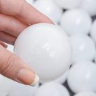 LittleTom 50 db 5,5 cm-es golyós készlet medencék kitöltéséhez játék gyerekeknek, fehér