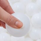 LittleTom 50 db 5,5 cm-es golyós készlet medencék kitöltéséhez játék gyerekeknek, fehér