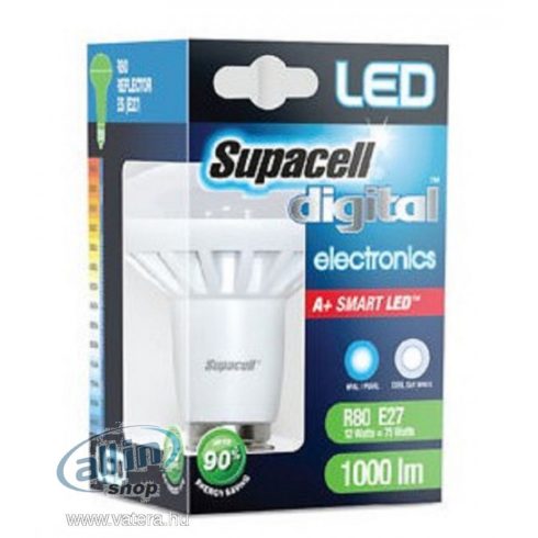 Supacell A+ okos LED Izzó E27 R80 Coll white 1000 lumen