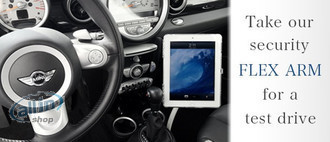 Maclocks FlexArm - Notebook állvány,fehér ,fém,-90 - 90 ° 360 ° iPad