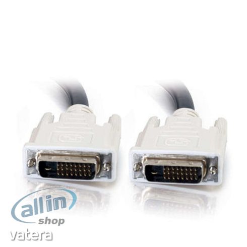 C2G 29527 DVI-D M / M kettős összeköttetésű digitális video kábel, fekete , 5 méter
