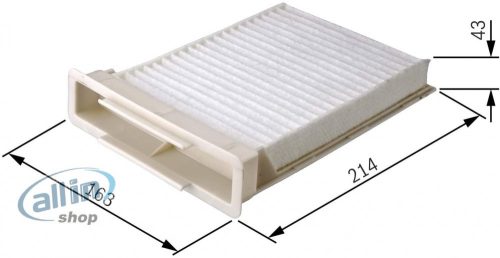 BOSCH M2189 Pollenszűrő CITROËN PEUGEOT