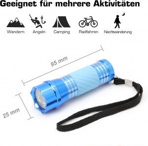 Everbrite Mini alumínium LED zseblámpa készlet nyakpánttal