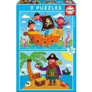 Educa 17149 - Kalózok - 2 x 20 db-os puzzle