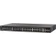 CISCO SYSTEMS SG350X-48P Gigabit Poe Switch, 48 portos, Egymásra rakható,