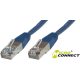 MicroConnect CAT6 S/FTP hálózati kábel 7 m, kék