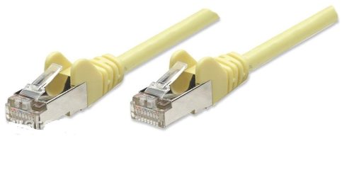 Intellinet  hálózati kábel, 0,5 M, RJ-45, RJ-45, Sárga