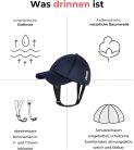 Ribcap Orvosi Védő Baseball Sapka - Biztonságos és Stílusos Fejvédelem Leeső Embereknek | Sötétkék | Kicsi Közepes (53-58 cm) | Ideális Epilepsziában szenvedőknek, Felnőtteknek, Időseknek