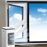  Ablaktömítés hordozható klímaberendezésekhez 300-560 cm, Univerzális puha szövetből készült vízálló ragasztós klímatömítés ablakokhoz, klímaszárítókhoz (300 cm)