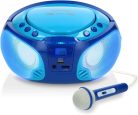 Lenco SCD-650 Rádió karaoke mikrofonnal - Kék