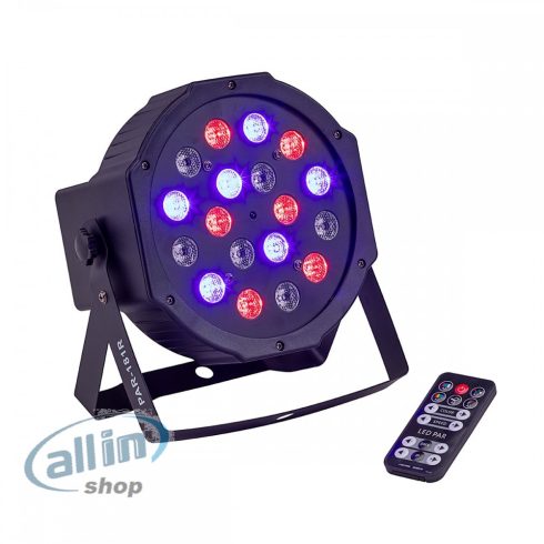 Soundsation PAR-181R 18x1W (6R, 6G, 6B) LED UV Lámpa Távirányítóval SSMX vezérléssel