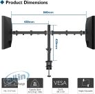 Bontec monitor asztali tartó két 15-32 collos monitorhoz