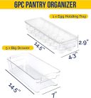 KICHLY (6 db-os készlet) Hűtő/kamra/konyha/rendező - , 5 fiók és 1 db tojástartó