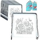 Partituki Party Bag Gyerek Születésnapi táskák Fesnivalók, 7 színes ceruza 20 db-os  készletek Kis ajándékok egy gyerekbulira.