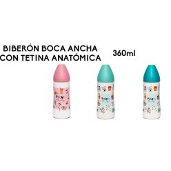   Suavinex Picnic  360 ml-es cumisüveg , +6 hónap, anatómiai latex cumi, több színben