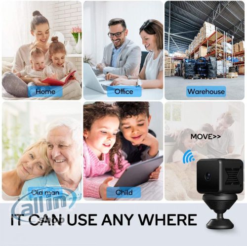 Mini HD WiFi kamera,7 napos ,IR éjszakai látás,