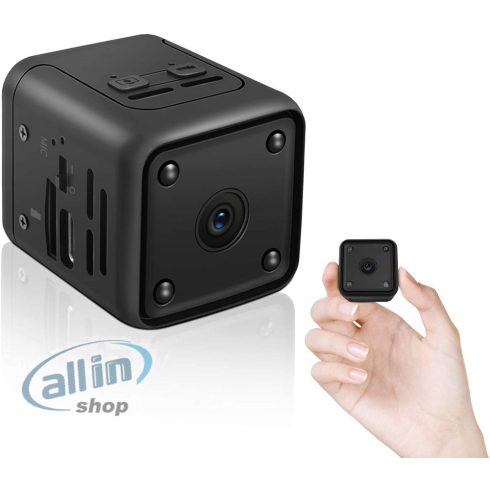 Mini megfigyelő kamera, 1080P HD Hosszú akkumulátor üzemidő,Videohívás,IR éjszakai látás