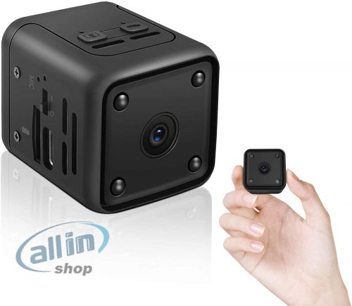 Mini megfigyelő kamera, 1080P HD Hosszú akkumulátor üzemidő,Videohívás,IR éjszakai látás