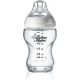  Tommee Tippee Closer to Nature Glass cumisüveg mell alakú cumival és kólika elleni szeleppel, 250 ml, 1 db-os kiszerelés