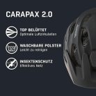 ALPINA Carapax 2.0 matt fekete kerékpáros  sisak