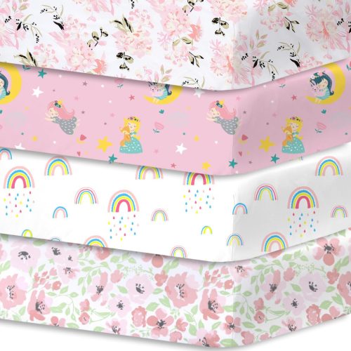 Bimocosy gumis lepedők babaágyba 60 x 120 cm( 4 db -os szett)