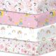 Bimocosy gumis lepedők babaágyba 60 x 120 cm( 4 db -os szett)