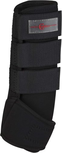 Kerbl 320133 Fetlock csizma szintetikus gumi nyeregalátétből, 4 darabos készlet, fekete