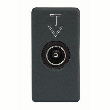 Gewiss GW21381 rendszer TV, közvetlen aljzat, fekete