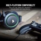 CORSAIR HS50 - Stereo Gaming Headset Zöld Fejhallgató