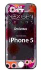 Nexgen Skins IP 50032 Owlettes 3D hatással, tok Apple iPhone 5 / 5S-hez