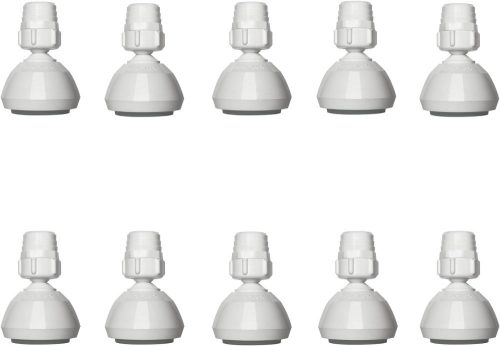 Siroflex 2760/10 fix zuhanyfej 10 db Made in Italy | Tartós műanyag zuhanyfej | Olcsó fehér zuhanyfe