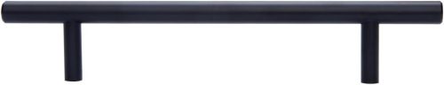 Amazon Basics szekrény fogantyú, európai stílusú (9,52 mm átmérő), 18,74cm hosszúság ,fekete, 10db-os  csomag