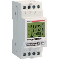   VEMER VE429700 Modell ENERGY-230 Több egyfázisú energiamérő aktív energiához max. 40A. DIN sínre szerelhető