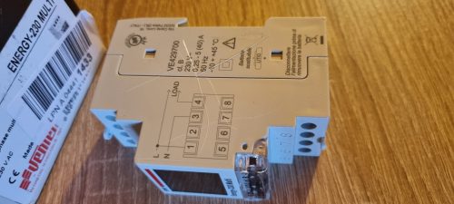 VEMER VE429700 Modell ENERGY-230 Több egyfázisú energiamérő aktív energiához max. 40A. DIN sínre szerelhető
