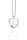 Gyermek nyaklánc 925 Sterling ezüst Swarovski szívkristály "E"betű