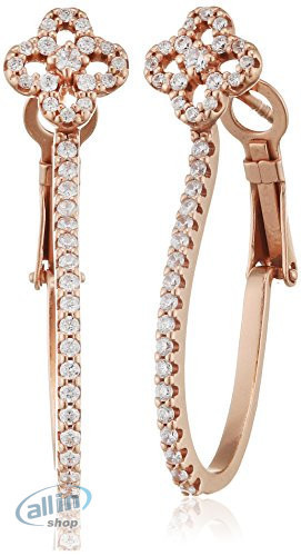 Ingenious Jewellery Rose Gold virág karika fülbevaló