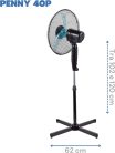 ARDES Penny 40P AR5AM40P - Talapzatos ventilátor