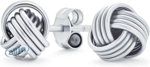 Tuscany Silver 925 ezüst 8 mm-es csomós fülbevaló