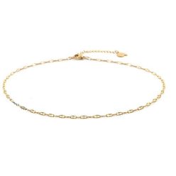   Happiness Boutique Női finom choker nyaklánc 18 karátos arannyal futtatva