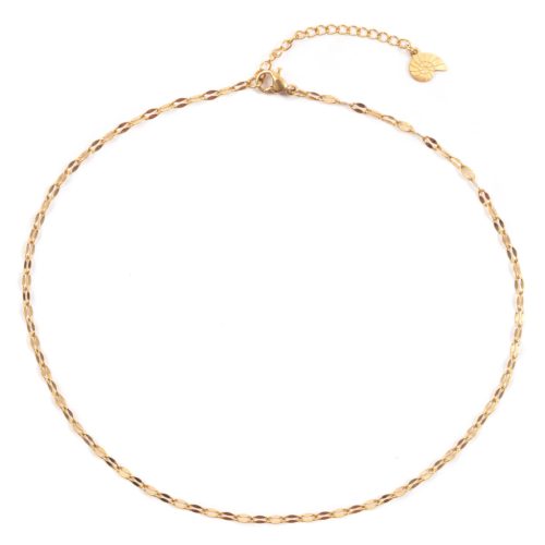 Happiness Boutique Női finom choker nyaklánc 18 karátos arannyal futtatva
