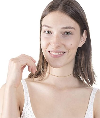 Happiness Boutique Női finom choker nyaklánc 18 karátos arannyal futtatva