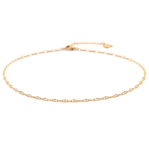 Happiness Boutique Női finom choker nyaklánc 18 karátos arannyal futtatva