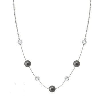 Nomination Bella Moonlight Collection Nyaklánc Swarovski Gyöngy és cirkónia 146606/013
