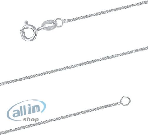 Sterling 925 ezüst kutyamancs medál és nyaklánc, 18"