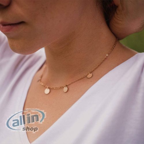 a little something ®  Camden Necklace | Női érmelánc 18 karátos arannyal futtatva