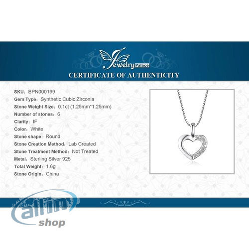 JewelryPalace ezüst medál + nyaklánc 925 Sterling ezüst  45cm