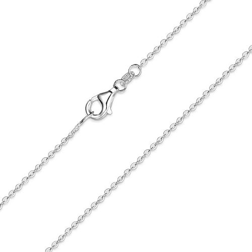 Materia 925 Sterling ezüst 1 mm, nyaklánc ezüst (40 cm) #K30