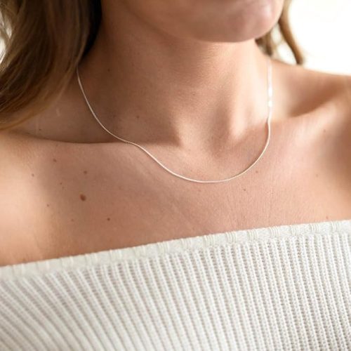 MATERIA  AG 925 ezüst lánc 1 mm – Női 100 cm   hosszú