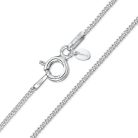 Amberta® Gioielli  -925 Sterling Silver női szegélyláncos lánc 1,1 mm széles 45 cm hosszú
